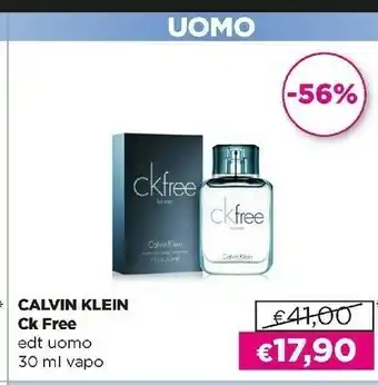Acqua & Sapone Ck free edt uomo offerta