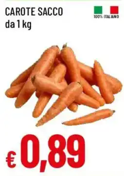 Galassia Carote Sacco offerta