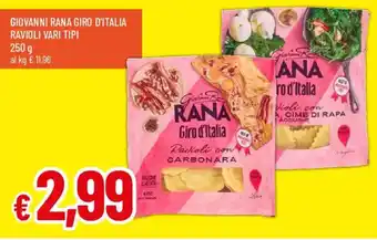 Galassia Giovanni Rana Giro d'Italia Ravioli offerta