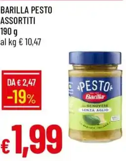 Galassia Barilla pesto genovese senza aglio offerta