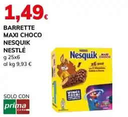 Basko Barrette maxi choco Nesquik Nestlé offerta