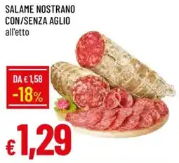 Galassia Salame nostrano con/senza aglio offerta