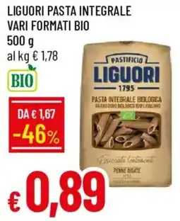 Galassia Pasta integrale biologica Liguori offerta