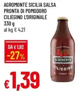 Galassia Agromonte salsa pronta di pomodoro ciliegino l'originale offerta