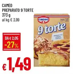 Galassia Cameo preparato 9 torte offerta