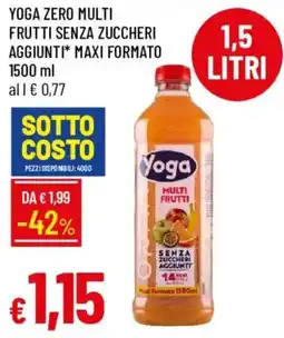 Galassia Yoga Zero Multi Frutti Senza Zuccheri Aggiunti offerta