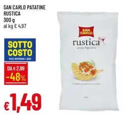 Galassia San Carlo patatine rustica offerta