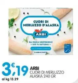 Le Delizie del Sud Cuori di merluzzo Alaska Arbi offerta