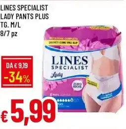 Galassia Lines specialist lady pants plus offerta