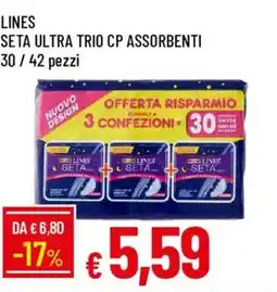 Galassia Lines seta ultra trio cp assorbenti offerta
