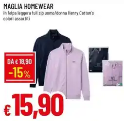Galassia Maglia homewear Henry Cotton's offerta