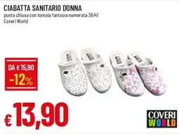 Galassia Ciabatta sanitario donna Coveri World offerta
