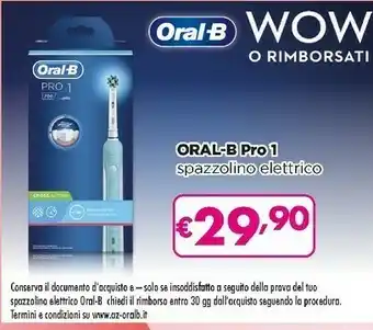 Acqua & Sapone Pro 1 spazzolino elettrico offerta