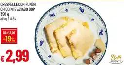 Galassia Crespelle con funghi chiudini e asiago dop offerta