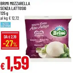 Galassia Brimi mozzarella senza lattosio offerta