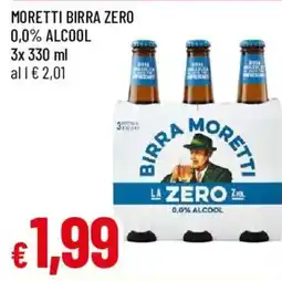 Galassia Birra Moretti Zero offerta
