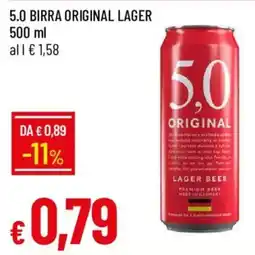 Galassia 5.0 Birra Original Lager offerta
