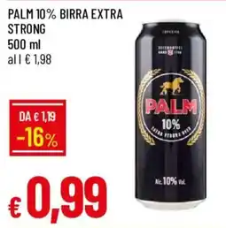Galassia Palm birra extra strong offerta