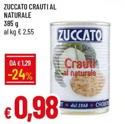Galassia Zuccato crauti al naturale offerta