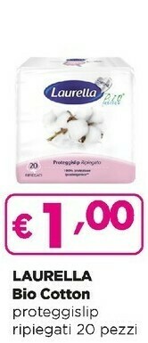 Acqua & Sapone Laurella bio cotton proteggislip ripiegati 20 pezzi offerta