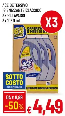 Galassia Ace Detersivo Igiene Classico offerta