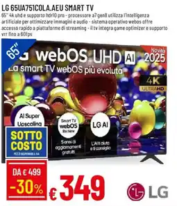 Galassia LG 65UA751COLA.AEU SMART TV offerta