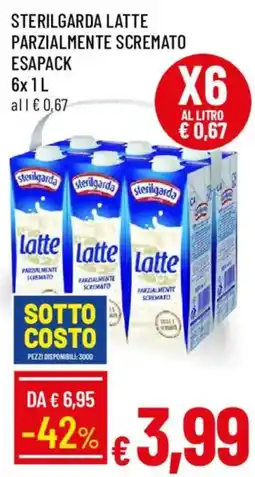 Galassia Sterilgarda latte parzialmente scremato offerta