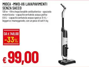Midea lavapavimenti senza sacco