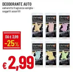 Galassia Deodorante auto Vamarotto fragranza vaniglia offerta