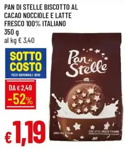 Galassia Pan di Stelle biscotto al cacao nocciole e latte offerta