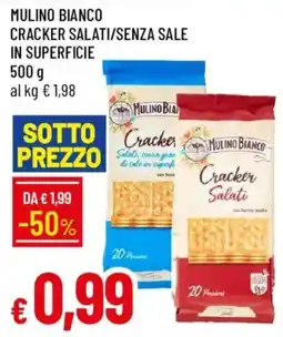 Galassia Cracker Salati senza sale in superficie offerta