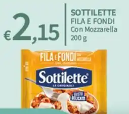 SpeSì Sottilette fila e fondi con mozzarella offerta