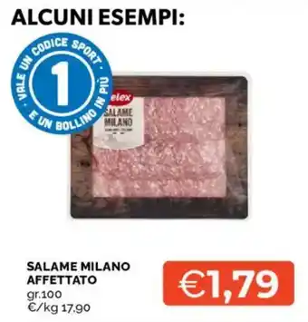Salame Milano affettato