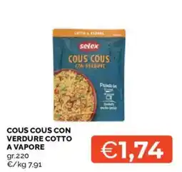 Mercatò Cous cous con verdure Selex offerta