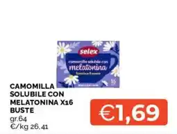 Mercatò Camomilla solubile con melatonina Selex offerta