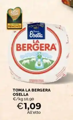 Mercatò Toma La Bergera Osella offerta