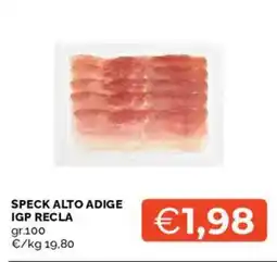 Mercatò Speck Alto Adige IGP Recla offerta