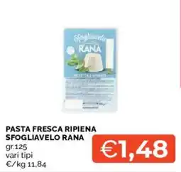 Mercatò Pasta fresca ripiena sfogliavelo rana offerta