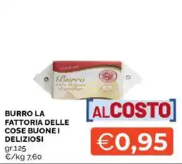 Mercatò Burro La Fattoria delle cose buone i deliziosi offerta