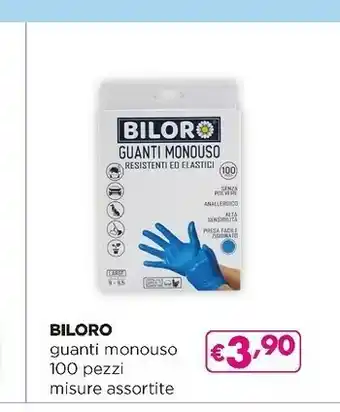 Acqua & Sapone Biloro guanti monouso 100 pezzi misure assortite offerta