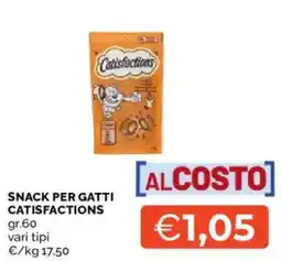Mercatò Snack per gatti Catisfactions offerta