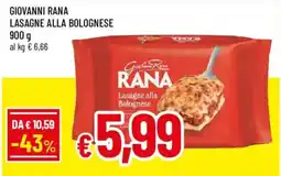 Galassia superstore Lasagne alla Bolognese Rana offerta