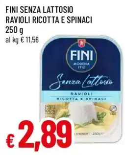 Galassia superstore Fini senza lattosio ravioli ricotta e spinaci offerta