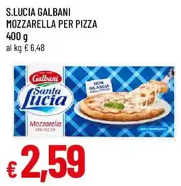Galassia superstore Santa Lucia Galbani Mozzarella per pizza offerta