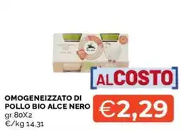 Mercatò Omogeneizzato di pollo bio Alce Nero offerta