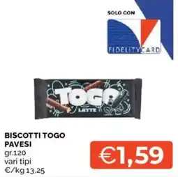 Mercatò Biscotti Togo Pavesi offerta