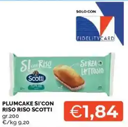 Mercatò Plumcake si'con riso Scotti offerta
