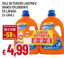 Galassia superstore Sole detersivo lavatrice bianco splendente offerta