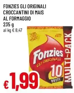 Galassia superstore Fonzies gli originali croccantini di mais al formaggio offerta