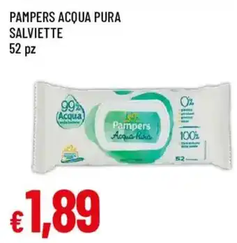 Pampers acqua pura salviette